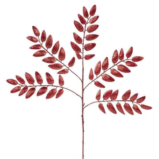21.5"L BRUSHED HONEY LOCUST SPRAY - RED/GOLD - XS2482E2