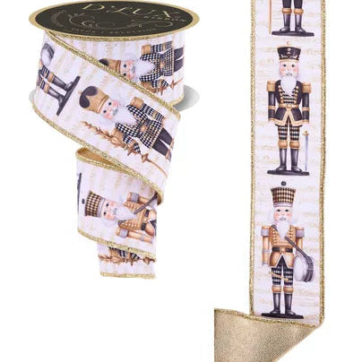 2.5"X10YD NUTCRACKER/FUSED - D'LUX - WHITE/BLACK/GOLD/LIGHT SKIN - LX1224C6