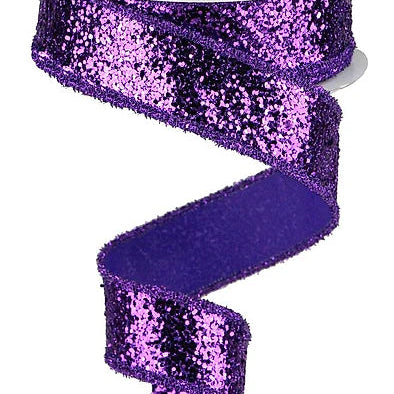 1.5"X10YD LARGE GLITTER/TINSEL - PURPLE - RG887223