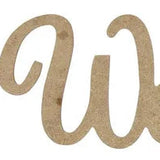 15.25"W WELCOME MDF OUTLINE - NATURAL - AB2345