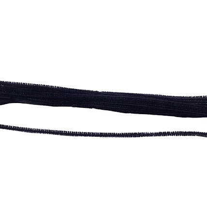 12"Lx6MM CHENILLE STEMS - BLACK - 25COUNT - MA200402