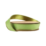 1"X10YD REVERSIBLE CLASSIC VELVET WIRED RIBBON - LIME/SHIMMER LIME - 7115W-544-25E