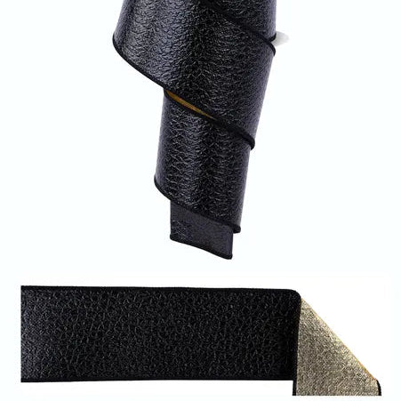 2.5"x10YD ICE CRACKLE/SPARKLE FUSED - SHINY BLACK/SHINY GOLD - NR6030F9