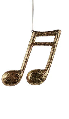 11.5"-12.25"H MUSIC NOTES ORNAMENT - GOLD - XJ717308-3