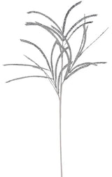 31"L GLITTERED/PAPER GRASS SPRAY - SILVER - XS104926