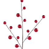 20"L METALLIC BERRY SPRAY - RED - EC584061