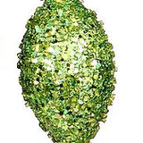GLITTER/BEAD ORNAMENT - LIME - XY529035-3