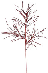 31"L GLITTERED PINE SPRAY - RED - XS104824