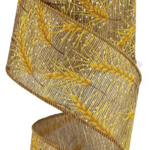 2.5"X10YD WHEAT/METALLIC - ANITIQUE GOLD/MUTLI - RGE195508