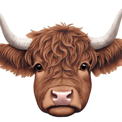 15.5"LX12.25"H HIGHLAND COW - BROWN - MD175704