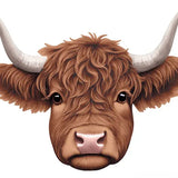 15.5"LX12.25"H HIGHLAND COW - BROWN - MD175704