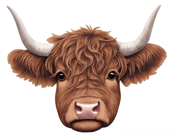 15.5"LX12.25"H HIGHLAND COW - BROWN - MD175704
