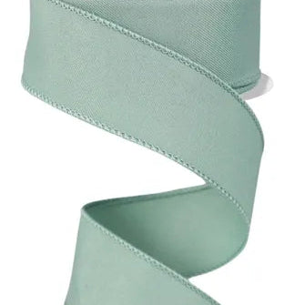 1.5"X10YD DIAGONAL WEAVE FABRIC - SAGE GREEN - RGE1202H2