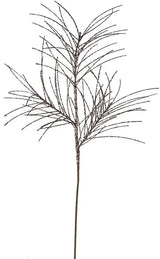 31"L GLITTERED PINE SPRAY - BROWN - XS104804