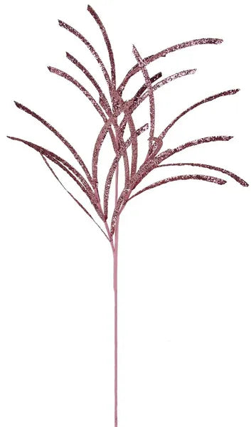 31"L GLITTERED/PAPER GRASS SPRAY - PINK - XS104922