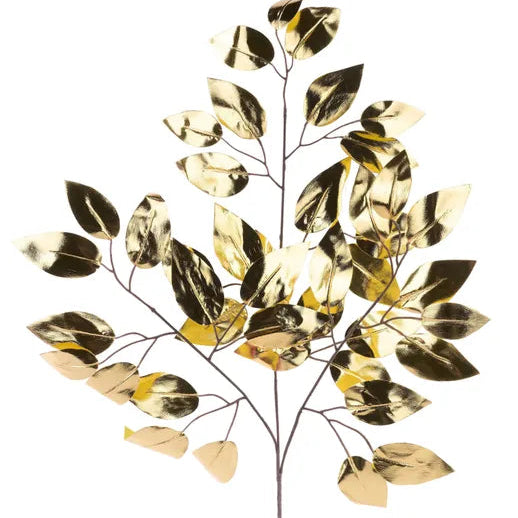 23"L METALLIC FICUS SPRAY - GOLD - XS244408