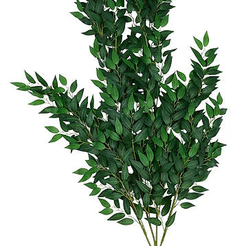 53"H WISTERIA LEAF BRANCH - DARK GREEN - FT183430