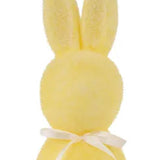 12.5"HX4"L STANDING RABBIT WITH BOW - YELLOW - HE740229