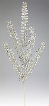 37"L GLITTERED FERN SPRAY - CHAMPAGNE - XS205744