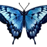 13.5"L METAL EMBOSSED BUTTERFLY SIGN - MULTI BLUE - MD136303