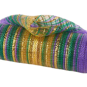 10"X10YD VERTICAL OMBRE W/FOIL MESH - MARDI GRAS - RE1387W3