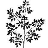 28"L GLITTER LEAF SPRAY - BLACK - XS226802