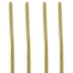 12"L X 6MM CHENILLE STEMS - BURLAP - 25COUNT - MA200431