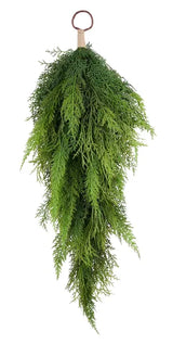 33"L CEDAR MIXED TEARDROP - GREEN - XX9911