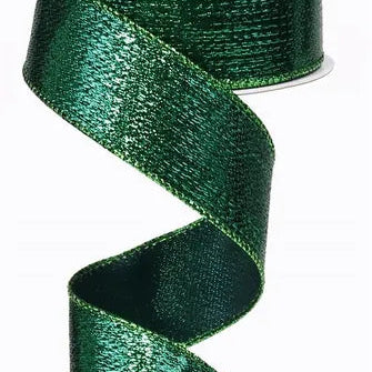 1.5"X10YD METALLIC RIBBON - EMERALD GREEN - RG0139906