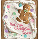 12"HX7.5"L MDF BAKING CHRISTMAS CHEER - BROWN/WHITE/MINT/PINK - AP7467