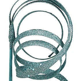 23.5"L CURLY GLITTER RIBBON PICK - ICE BLUE - XS982279