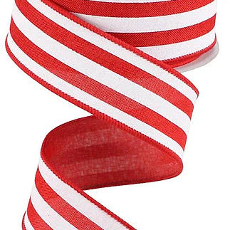 1.5'X10YD VERTICAL STRIPE - RED/WHITE - RGC156524