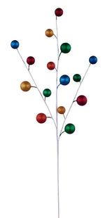 20"L METALLIC BERRY SPRAY - RED/ORANGE/YELLOW/ROYAL/GREEN - EC5840F9
