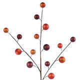 20"L METALLIC BERRY SPRAY - BROWN/YELLOW/RUST - EC5840F2