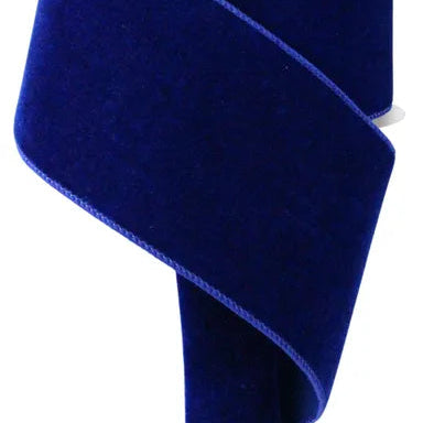 4"x10YD DELUXE VELVET/SATIN BACKING - ROYAL BLUE - RGE166025