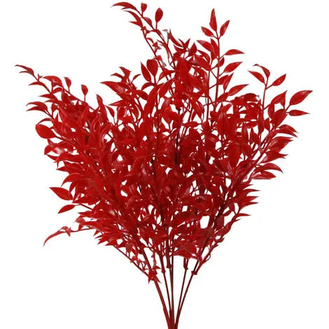 17.25"L RUSCUS BUSH X7 - CHRISTMAS RED - FG627533
