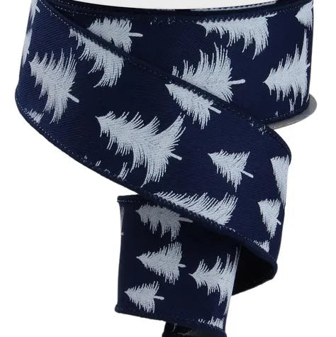 1.5"X10YD WISPY TRESS - NAVY/WHITE - RGE136119