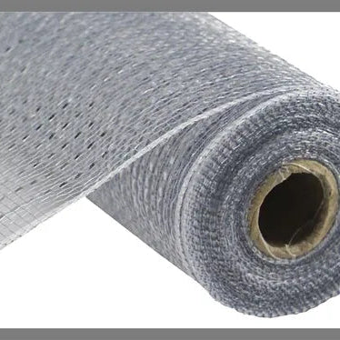 10"X10YD WIDE FOIL MESH - SILVER W/SILVER FOIL - RE136626