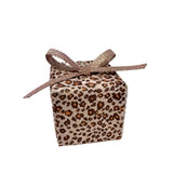 3.75" PINK LEOPARD PRINT GIFT BOX ORNAMENT - DC17742PK