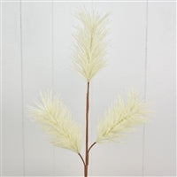 26" FROSTED FLOCKED PINE SPRAY - CREAM - DC18221CM