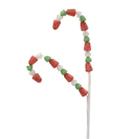 GUM DROP CANDY CANE SPRAY 24.5" - RED/GREEN/WHITE - DCORN1010APK