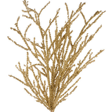 35"L STYRO BALL/BAMBOO TWIG BUNDLE - GOLD - FB199808