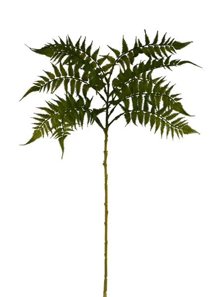 27.5" PLASTIC SWORD FERN SPRAY - GREEN - FG654009