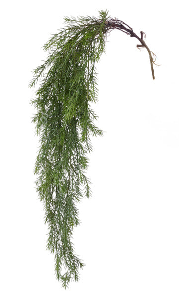 44"L PLASTIC PINE HANGING SPRAY - GREEN/BROWN - FG661930