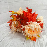 MUM W/MAPLE LEAVES X11 - CREAM/MIX - 72131