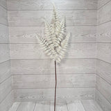 XMAS FERN SPRAY - WHITE - 68697 * G