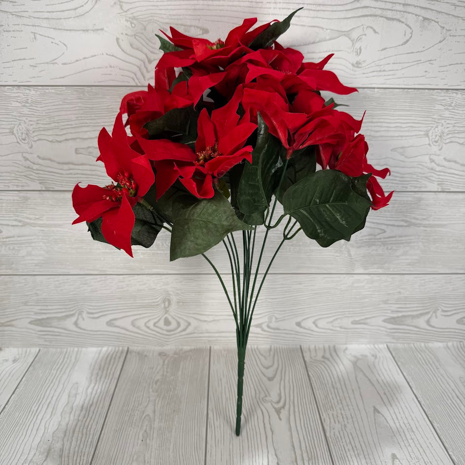 POINSETTIA BUSH X11 H18 - RED - 86578RD * PU G