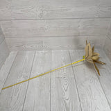 METALLIC POINSETTIA STEM H24XDIA11 - GOLD - 86911GD * RD