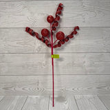 BALL CURLY PICK X5 H20 - RED - 86626RD * G