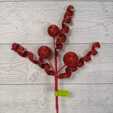 BALL CURLY PICK X5 H20 - RED - 86626RD * G